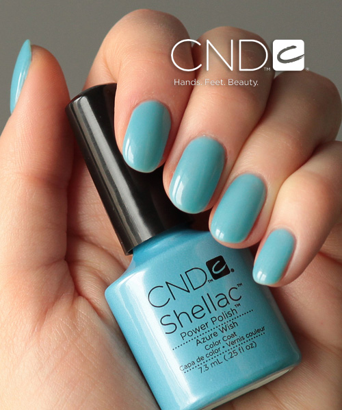 шеллак cnd shellac azure wish шеллак